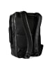 Jekyll & Hide Business-Rucksack RFID Schutz Leder 43 cm Laptopfach black