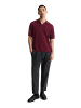 Marc O'Polo DENIM Strick-Poloshirt relaxed in Merlot Red