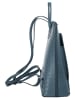 Cluty Rucksack echt Leder in blau