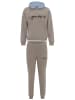 Tom Barron Trainingsanzug Women Regular Tracksuit With Embroidery Design in GRAU