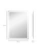 HOMCOM Badezimmerspiegel-70L x 50B x 4H cm-Silber