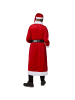 tectake Langer Weihnachtsmann-Mantel aus weichem Stoff, rot/weiß