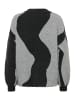 Kaffe Strickpullover KAwilma Regular fit in Grey Abstract Pattern