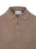 Roy Robson Strick-Poloshirt in taupe - 0001
