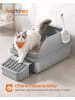 Feandrea Katzentoilette Boxal in Schiefergrau - (B)62 x (H)30 x (T)42 cm