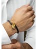 GT COLLECTION Armband Snake Head in black/gold