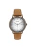 JOOP! Quarzuhr Leder, Edelstahl in Beige
