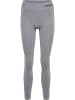 Hummel Hummel Leggings Hmlci Yoga Damen Atmungsaktiv Schnelltrocknend Nahtlosen in GREY MELANGE