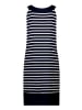 Betty Barclay Sommerkleid ohne Arm in Dunkelblau/Weiß