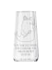 Mr. & Mrs. Panda Champagnerkelch Robbe Sherlock mit Spruch in Transparent