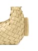 Les Visionnaires Greta Micro weave Handtasche Leder 20 cm in butter yellow