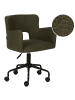 Beliani Bürostuhl SANILAC in Grün/Schwarz - (W) 62 x (H) 71 x (L) 62 cm
