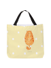 Mr. & Mrs. Panda Shopper Katze Mittelfinger ohne Spruch in Gelb Pastell