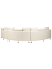Beliani U-förmiges Sofa ROTUNDE in Beige/Silber - (W) 448 x (H) 76 x (L) 236 cm