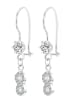 Adeliás Damen Ohrhänger Unendlichzeichen aus 925 Silber mit Zirkonia in silber