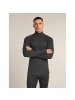 icebreaker Unterhemd Merino 260 ZoneKnit LS Half Zi in Schwarz011