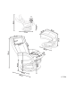 Beliani Fernsehsessel MAJESTIC in Weiß/Braun - (W) 66 x (H) 98 x (L) 82 cm