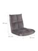 relaxdays Bodenstuhl in Grau - (B)50 x (H)58 x (T)55 cm