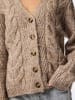 Pieces Strickjacke in Fossil