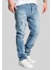 Humy Slim Fit Jeans Stretch Denim 5-Pocket Patchwork A&S in Hellblau