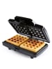 Gourmet Maxx Waffeleisen Belgische Waffeln 750W schwarz inkl. Kontrollleuchten Schwarz