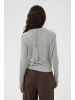 SAINT TROPEZ Strickjacke SabbaraSZ Gerade Passform in Mist Grey Melange
