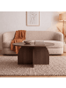 CALICOSY Beistelltisch CLOVER in Nussbaum - (W)80  x (H)40  x (L)80 cm