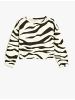 KOTON Sweatshirt in Ekru Gemustert