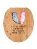 Mr. & Mrs. Panda Toilettendeckel Axolotl Freundin mit Spruch in Braun