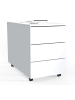 VCM  Rollcontainer Beistellcontainer Dalosa 70 cm in Weiß