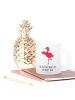 Mr. & Mrs. Panda Tasse Flamingo Yoga mit Spruch in Transparent