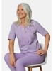 GOLDNER Kurzgröße:  Elegantes Jerseyshirt mit Rundhals in pastelllila