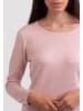 CASH-MERE.CH Seide Rundhals Pullover in Blush Rosa