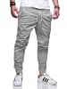 behype Chinohose - BHFORLI Jogger Chino Jeans Hose Stoffhose in Light Grey