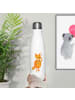 Mr. & Mrs. Panda Flasche aus Edelstahl Fuchs Lord ohne Spruch in Weiß