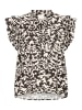 ICHI Kurzarm-Bluse IHBRIANE Loose fit in Black, PRINT