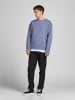 Jack & Jones Basic Sweater Langarm Shirt Rundhals Pullover JJESTAR in Blau