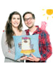 Mr. & Mrs. Panda Sofakissen Pinguin Kokosnuss ohne Spruch in Eisblau