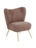 58 aufm Kessel SESSEL Kathy Bezug Veloursstoff Buche natur / sahara