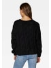 Mavi Jeans Strick Struktur Pullover Langarm Basic V NECK SWEATER in Schwarz