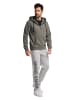 Bruno Banani Kapuzensweatjacke ALVAREZ in Anthrazit / Melange