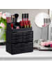 relaxdays Makeup Organizer in Schwarz