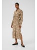 Kaffe Kleid KAmille Loose fit in Toasted Coconut Graphic Animal
