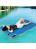 COSTWAY Schwimmmatte 220x90cm in Blau