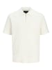 Jack & Jones Poloshirt JPRBLAMILANO SPRING KNIT ZIP POLO SS SN in Weiß