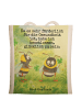 Mr. & Mrs. Panda Tasche Hummeln Kleeblatt Design mit Spruch in Weiß