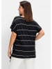 sheego Streifenshirt in schwarz-weiß