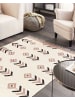 Beliani Kelim NIAVAN in Beige/Schwarz - (W) 160 x (L) 230 cm
