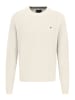 FYNCH-HATTON O-Neck, Cotton Cashmere in Offwhite