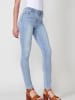 KOROSHI Slim-fit damenjeans mit perlen in blau